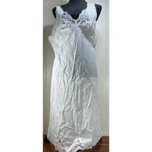 Velrose 100% Cotton Slip Size 38 White Lace 4534